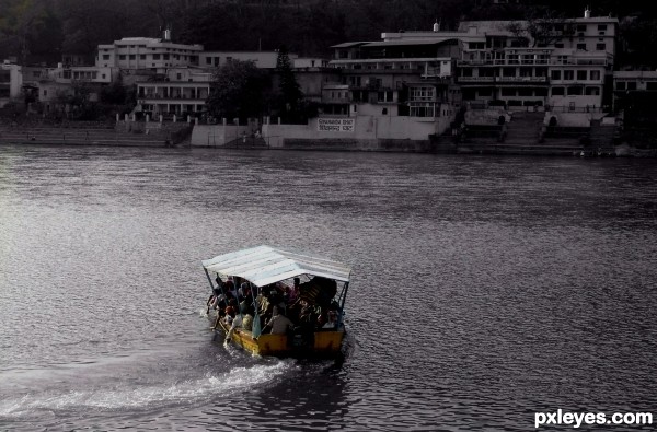 A Boat In the river.